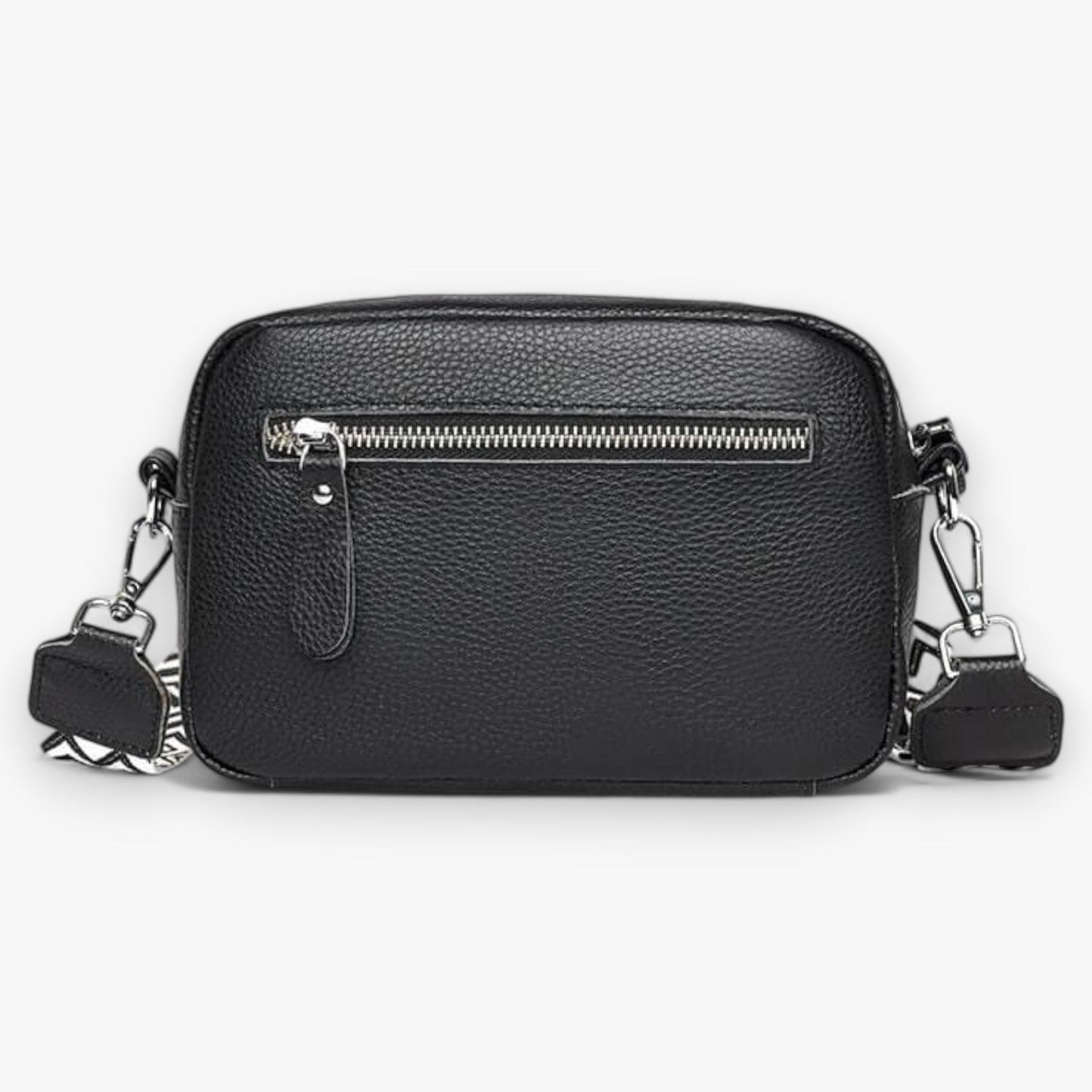 Dames Crossbody Tas van Leer met Rits en Ruime Opbergruimte 6