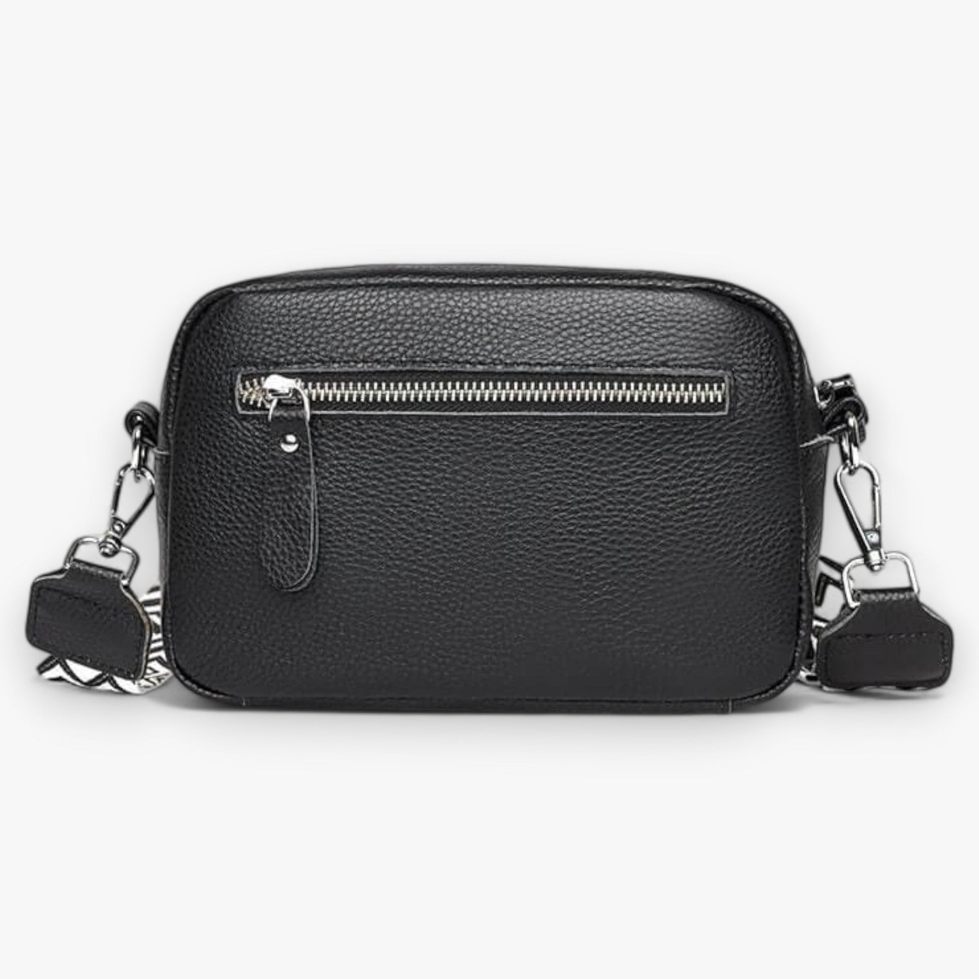 Dames Crossbody Tas van Leer met Rits en Ruime Opbergruimte 6