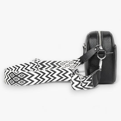 Dames Crossbody Tas van Leer met Rits en Ruime Opbergruimte 7