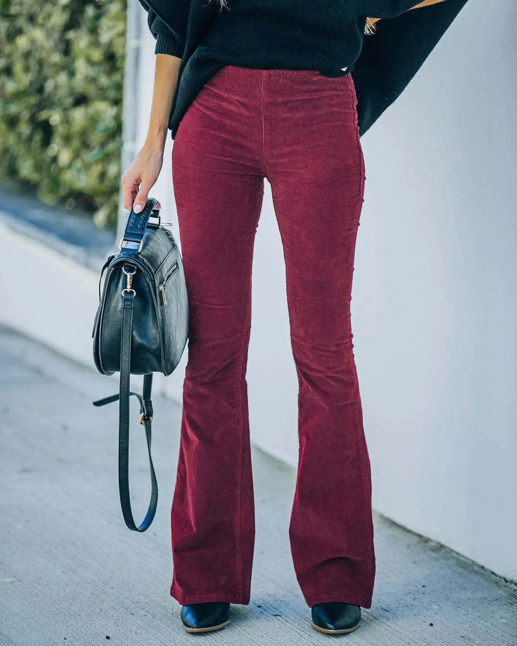 Dames Flared Broek met Hoge Taille en Comfortabele Pasvorm 3