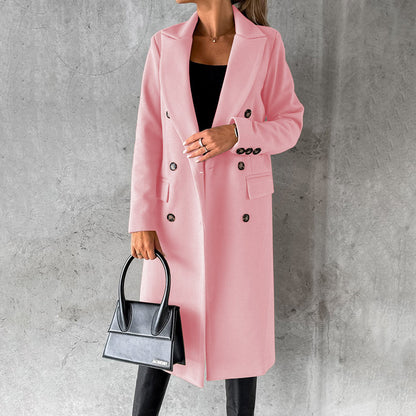 Dames Gewatteerde Lange Winterjas met Elegante Uitstraling en Optimale Warmte 0