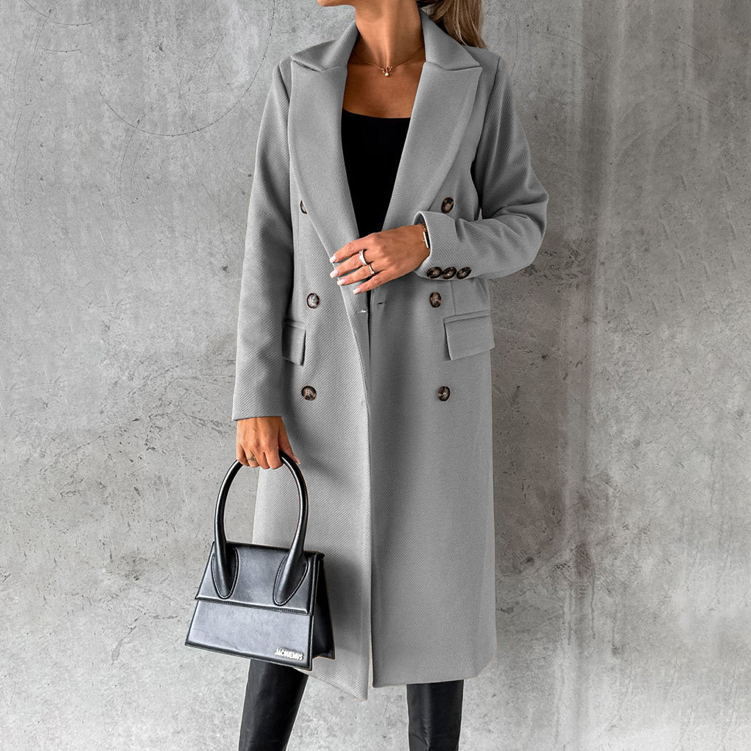 Dames Gewatteerde Lange Winterjas met Elegante Uitstraling en Optimale Warmte 2