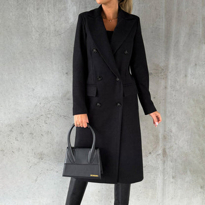Dames Gewatteerde Lange Winterjas met Elegante Uitstraling en Optimale Warmte 3