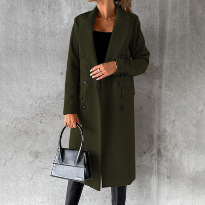 Dames Gewatteerde Lange Winterjas met Elegante Uitstraling en Optimale Warmte 4
