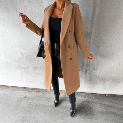 Dames Gewatteerde Lange Winterjas met Elegante Uitstraling en Optimale Warmte 5