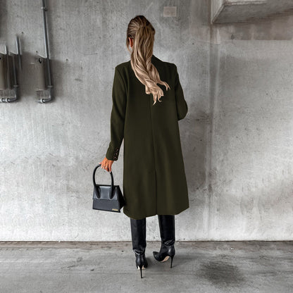 Dames Gewatteerde Lange Winterjas met Elegante Uitstraling en Optimale Warmte 7
