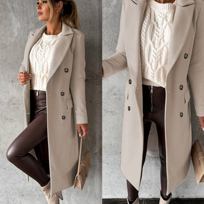 Dames Gewatteerde Lange Winterjas met Elegante Uitstraling en Optimale Warmte 8