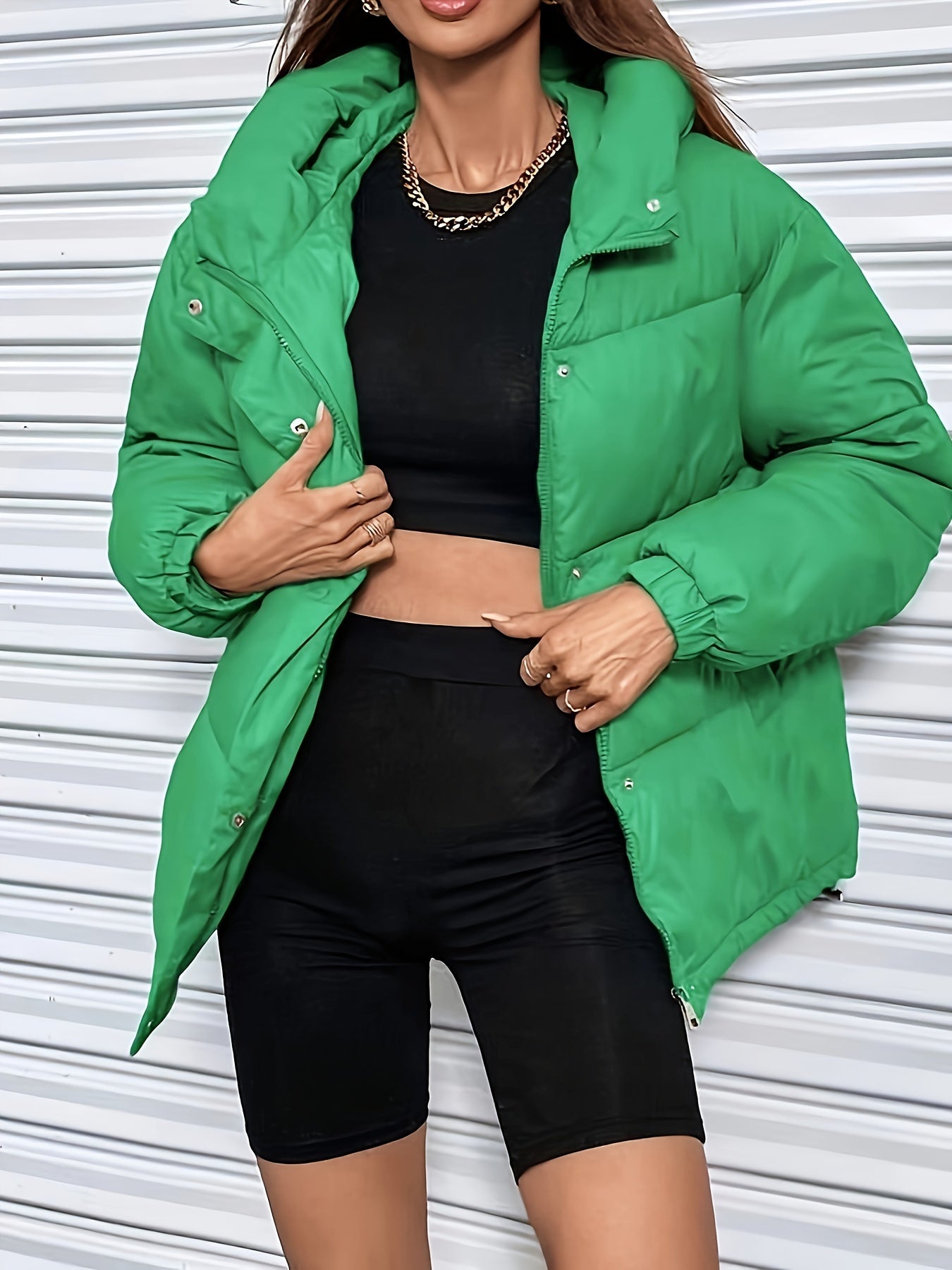 Dames Gewatteerde Winterjas met Donsisolatie en Ademend Vermogen 5