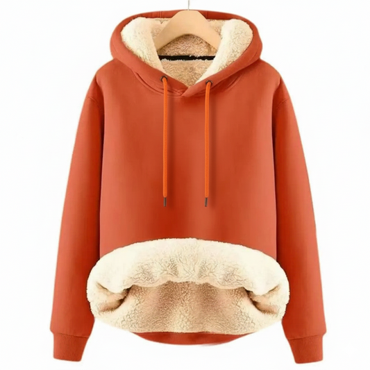 Dames Hoodie met Fleecevoering en Comfortabele Pasvorm 0