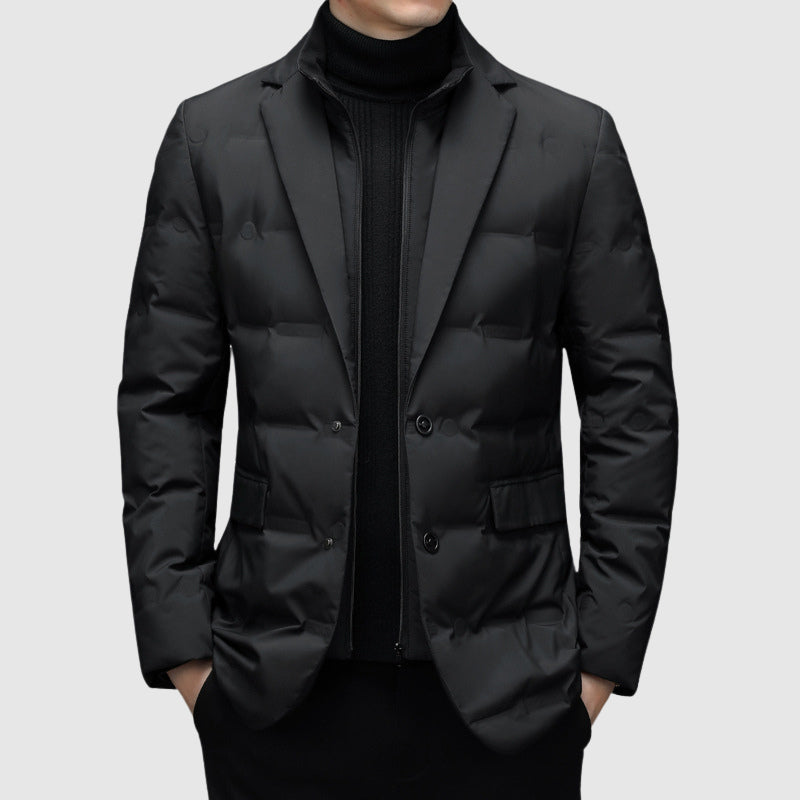 Dames Jas Winter met Elegante Kraag en Zakken 0