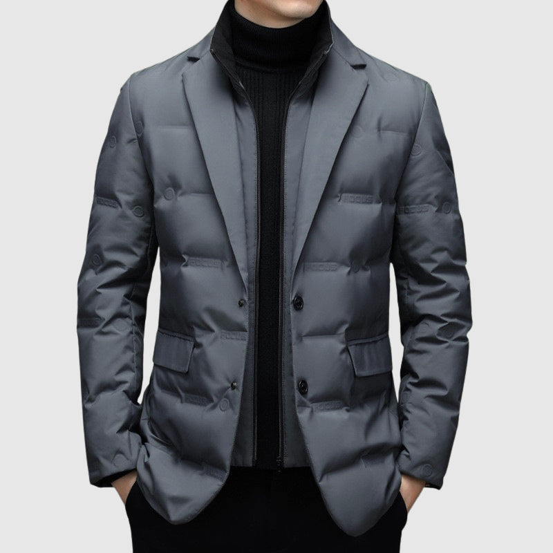 Dames Jas Winter met Elegante Kraag en Zakken 1