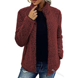 Dames Teddy Jasje met Rits Fleece