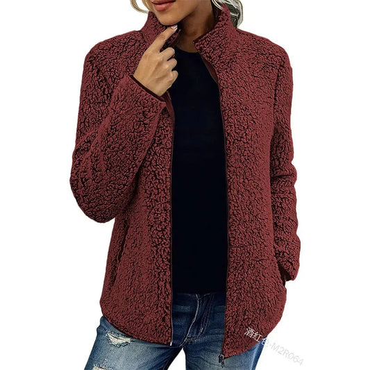 Dames Jas Winter met Klassiek Uiterlijk en Duurzaam Fleece Ontwerp 0