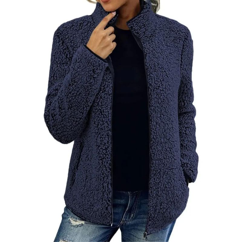 Dames Jas Winter met Klassiek Uiterlijk en Duurzaam Fleece Ontwerp 5