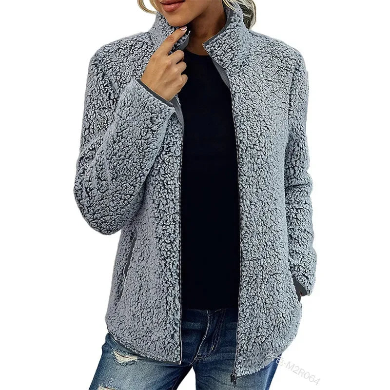 Dames Jas Winter met Klassiek Uiterlijk en Duurzaam Fleece Ontwerp 7