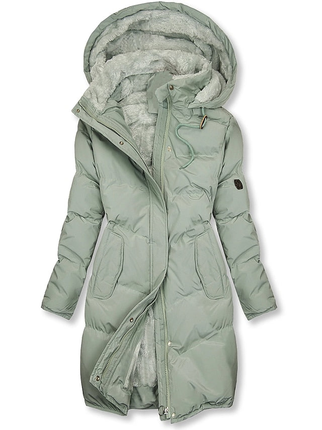 Dames Jas Winter met Luxe Afwerking en Geïsoleerd Ontwerp 0
