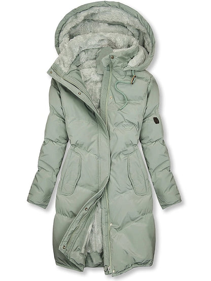 Dames Jas Winter met Luxe Afwerking en Geïsoleerd Ontwerp 0