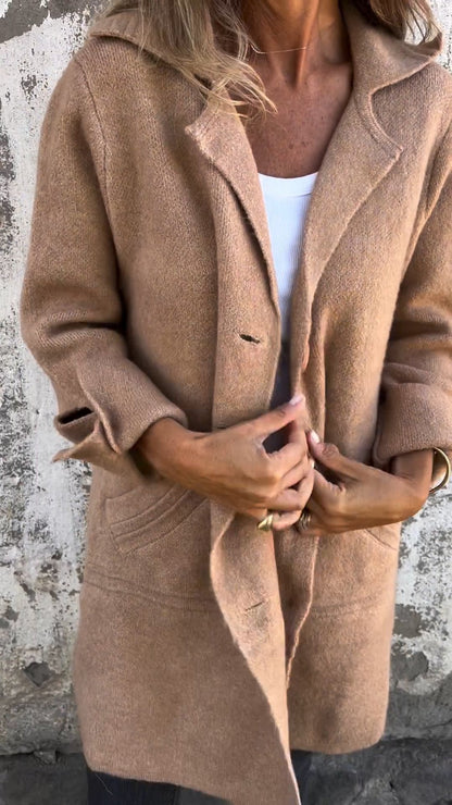 Dames Lange Jas met Casual Ontwerp en Comfortabele Pasvorm 11