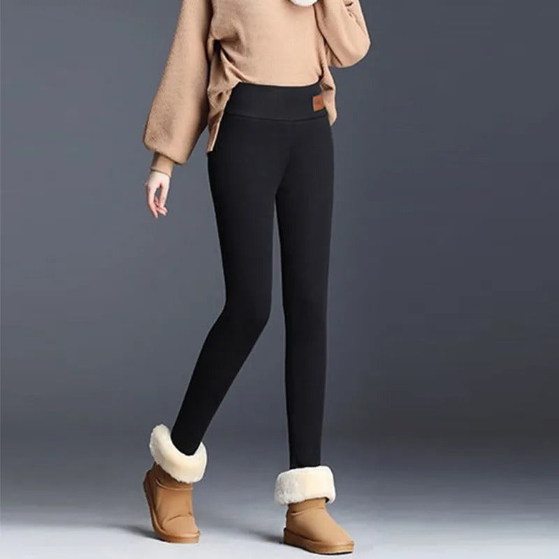 Dames Leggings met Hoge Taille en Fleece Voering 2