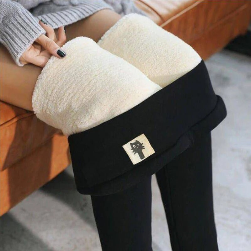 Dames Leggings met Hoge Taille en Fleece Voering 3