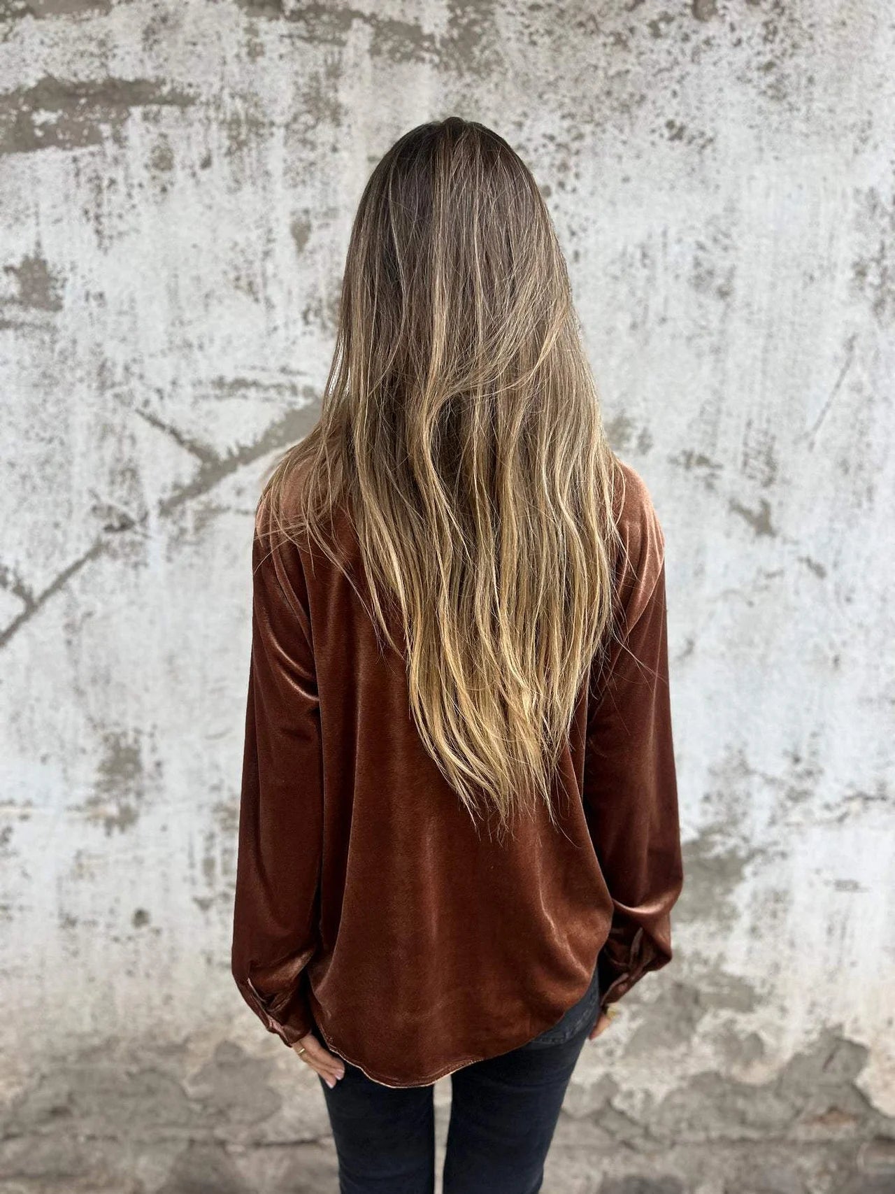 Dames Blouse van Fluweel