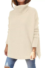 Dames Oversized Coltrui met Hoge Col