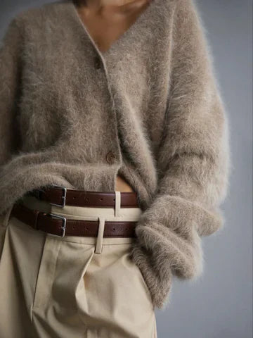 Dames Oversized Pullover van Kasjmier met Knoopsluiting en Luxe Comfort 3