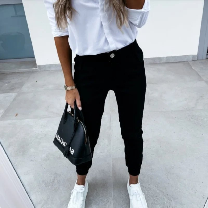 Dames Pantalon met Flatterende Pasvorm en Luxe Stretchstof 4