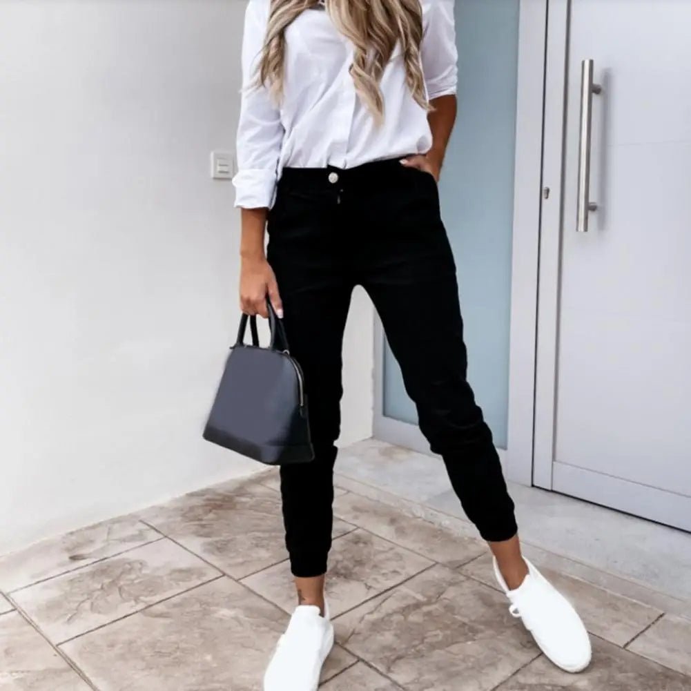 Dames Pantalon met Flatterende Pasvorm en Luxe Stretchstof 6