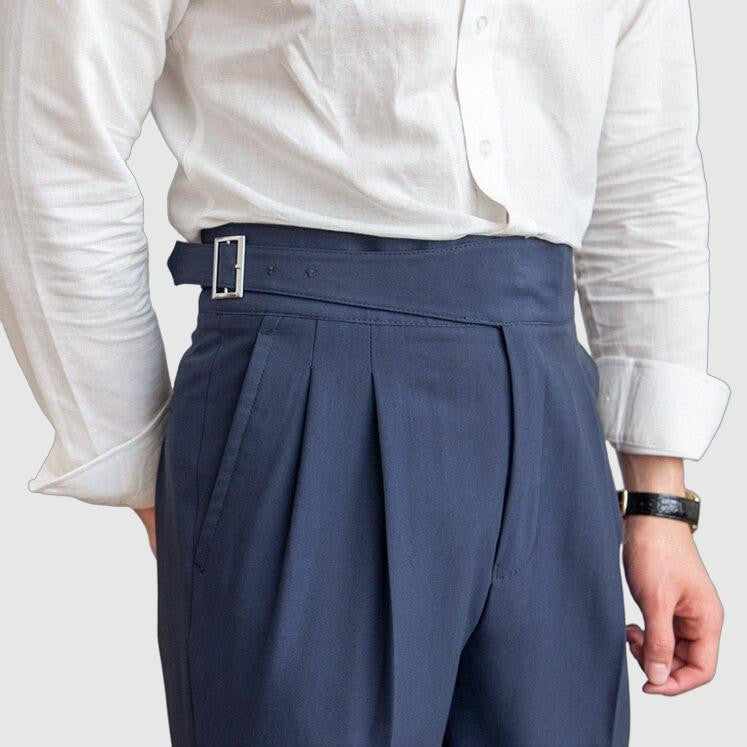Dames Pantalon met Hoge Taille en Klassieke Gesp 1