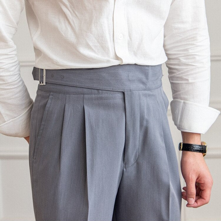 Dames Pantalon met Hoge Taille en Klassieke Gesp 3
