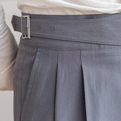 Dames Pantalon met Hoge Taille en Klassieke Gesp 4