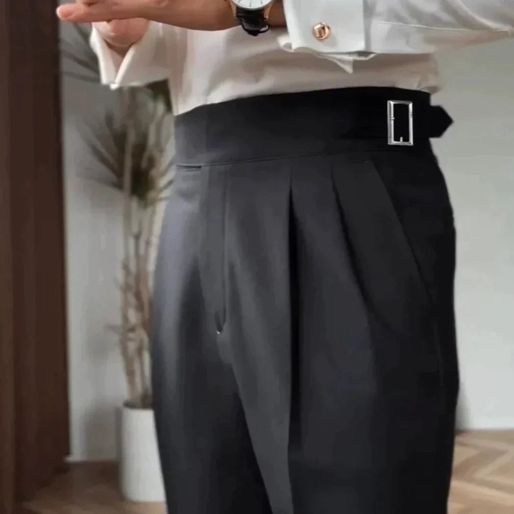 Dames Pantalon met Hoge Taille en Klassieke Gesp 6