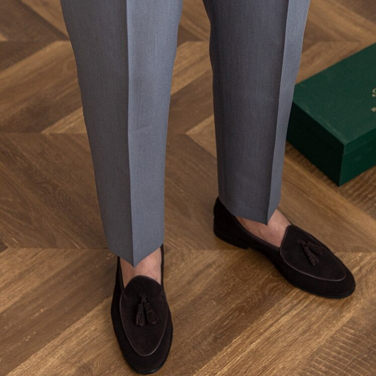 Dames Pantalon met Hoge Taille en Klassieke Gesp 7