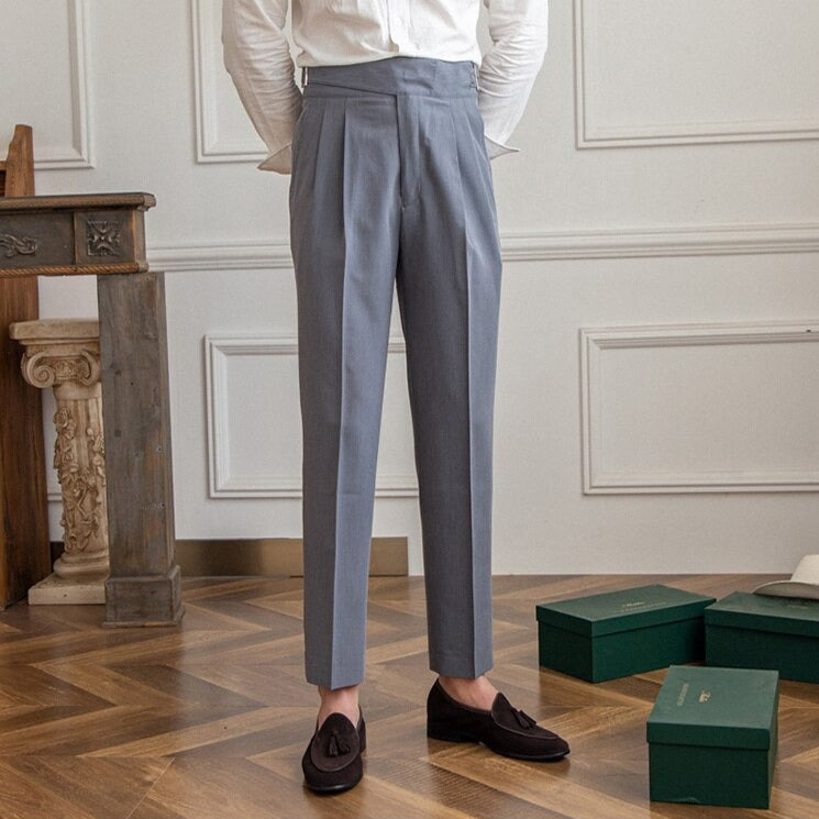 Dames Pantalon met Hoge Taille en Klassieke Gesp 8