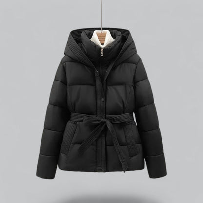 Dames Parka Winterjas met Riem en Verstelbare Capuchon voor Koude Dagen 0