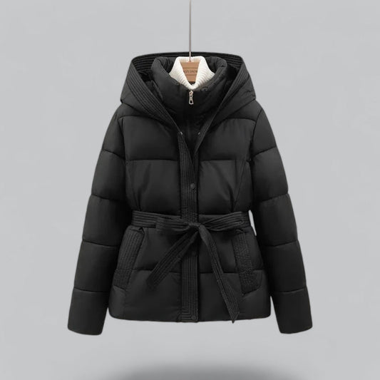 Dames Parka Winterjas met Riem en Verstelbare Capuchon voor Koude Dagen 0