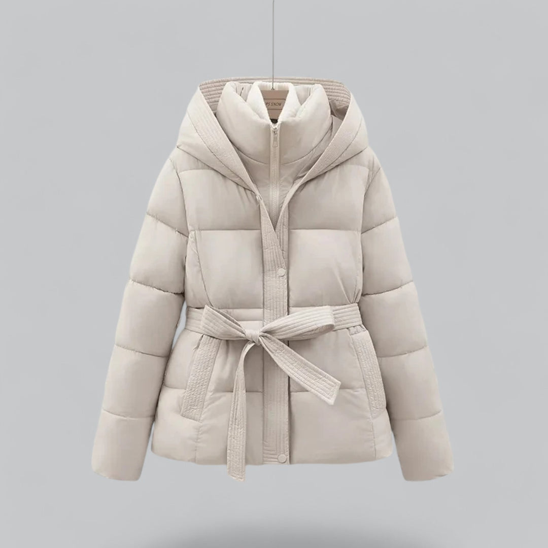 Dames Parka Winterjas met Riem en Verstelbare Capuchon voor Koude Dagen 3