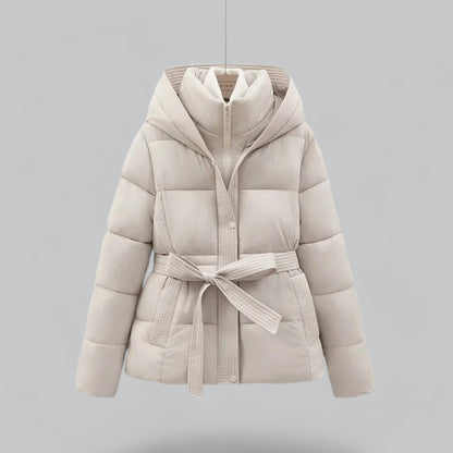 Dames Parka Winterjas met Riem en Verstelbare Capuchon voor Koude Dagen 3