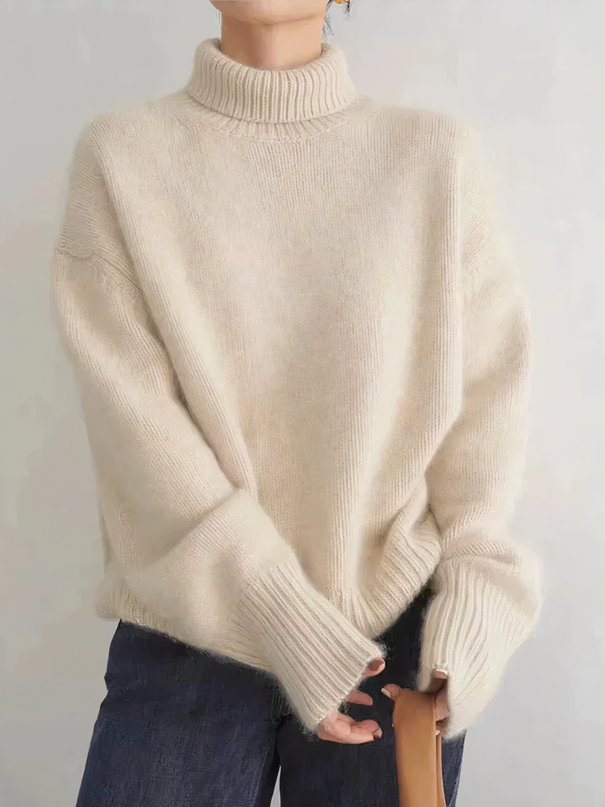 Dames Rollkragenpullover van Kasjmier met Luxe en Tijdloze Elegantie 2