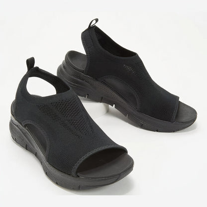 Dames Sandalen met Ergonomische Pasvorm Zwart