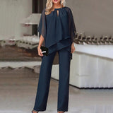 Dames Set met Glanzende Afwerking en Elegante Pasvorm