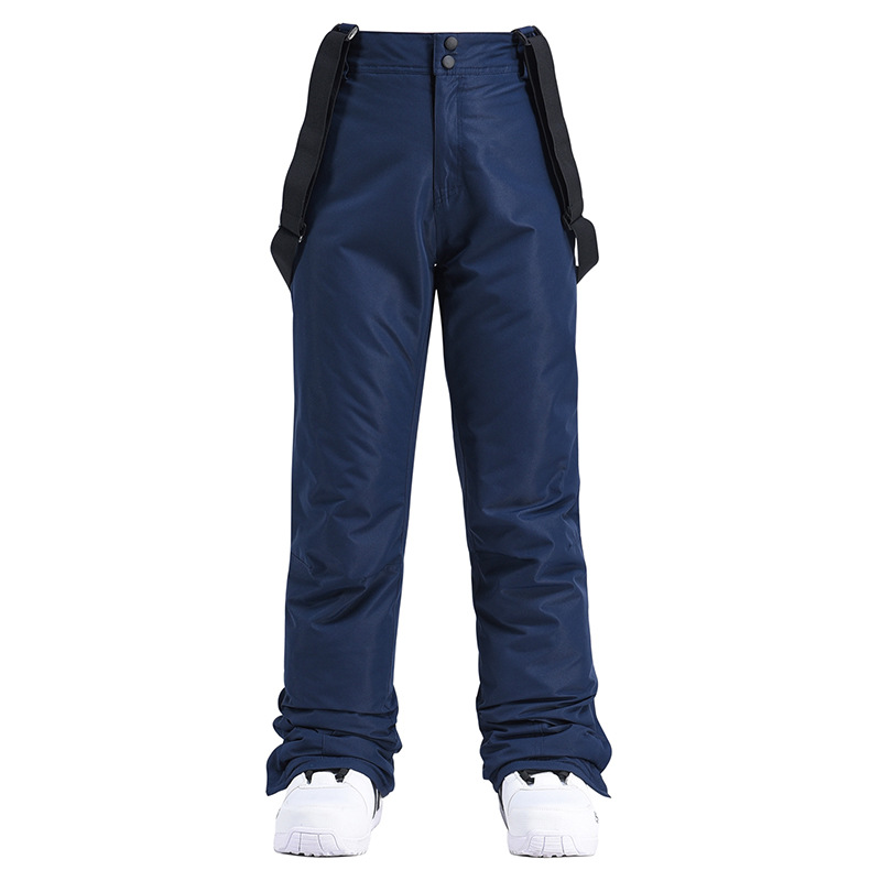 Dames Ski Broek Waterdicht met Bretels Blauw