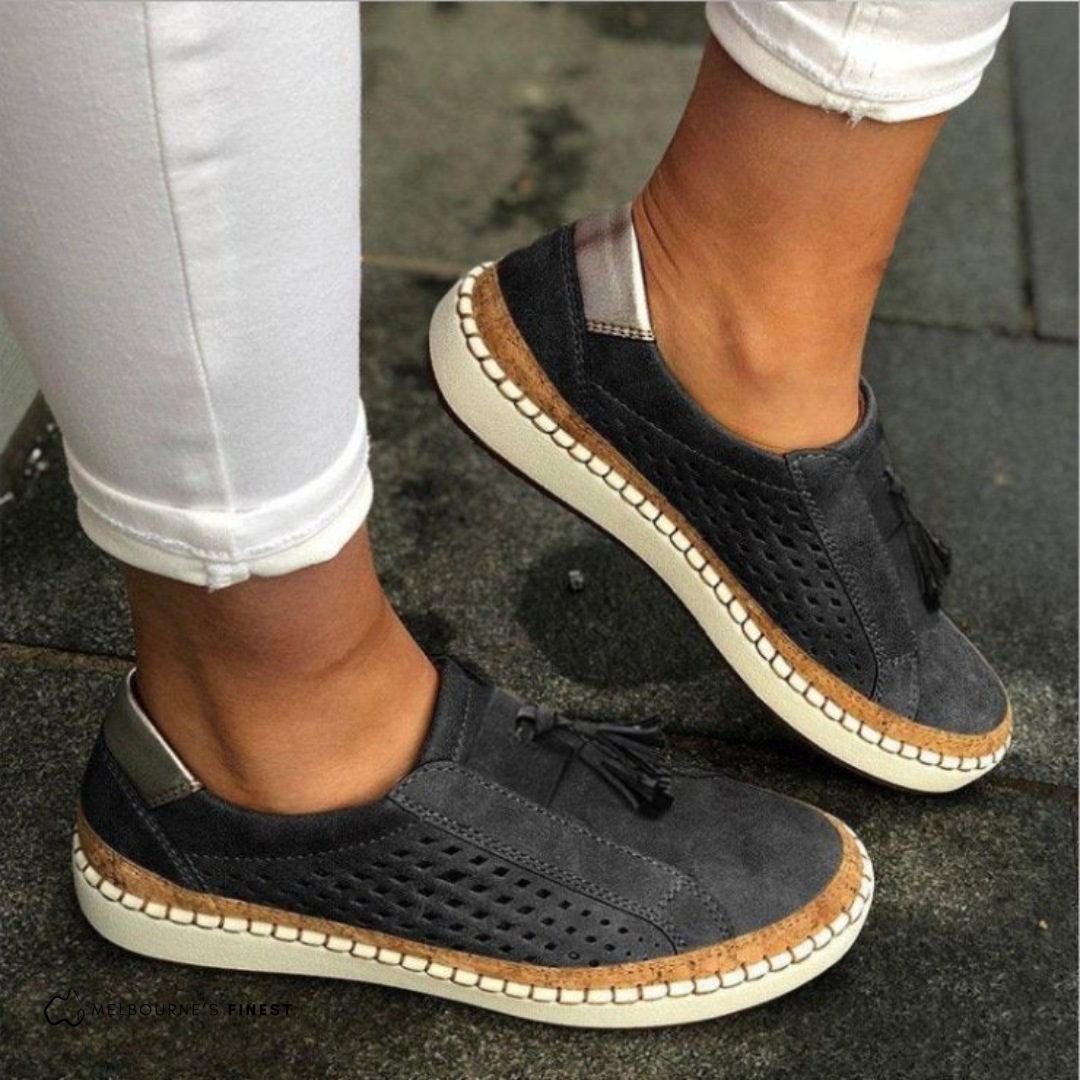 Dames Slip-Ons met Orthopedische Ondersteuning en Antislip Zool 4
