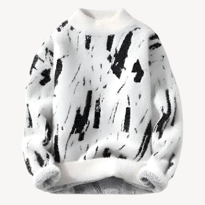 Dames Trui met Abstract Patroon en Losse Pasvorm 1