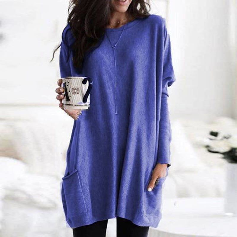 Dames Trui met Ademend Materiaal en Minimalistisch Ontwerp 1