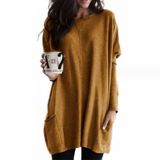 Dames Trui met Ademend Materiaal en Minimalistisch Ontwerp 10