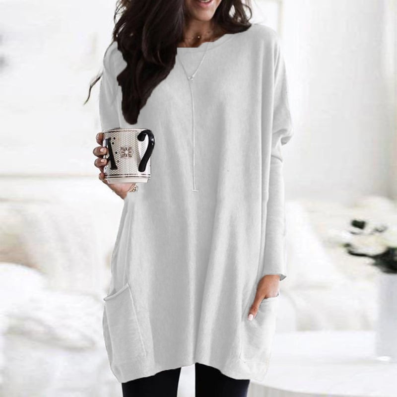 Dames Trui met Ademend Materiaal en Minimalistisch Ontwerp 2