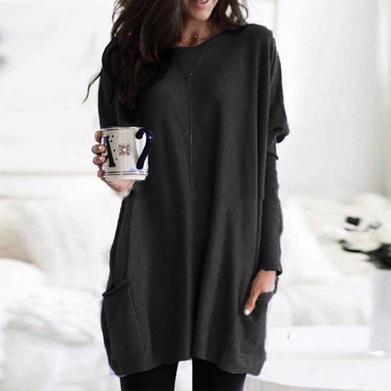 Dames Trui met Ademend Materiaal en Minimalistisch Ontwerp 3
