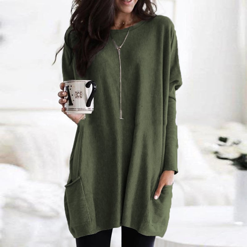 Dames Trui met Ademend Materiaal en Minimalistisch Ontwerp 8